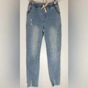 kidpik Pull On Crop Jean - Sunshine Wash - Girls 14 - NWT